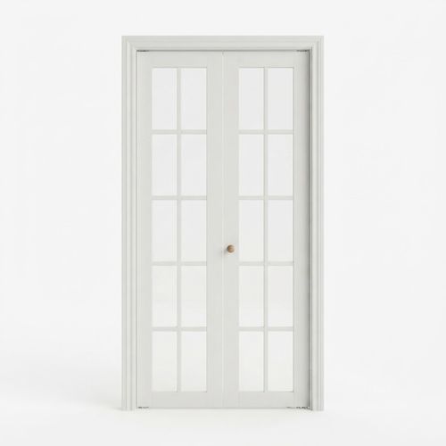 Bifold Closet Door with Clear Glass, 36 x 80 in